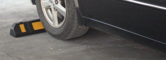 Wheel stop in application