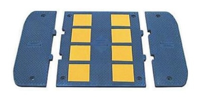 Speed hump middle and end sectors